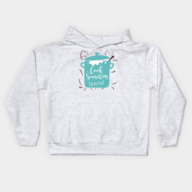 Cute Cooking Pot Kids Hoodie by SWON Design